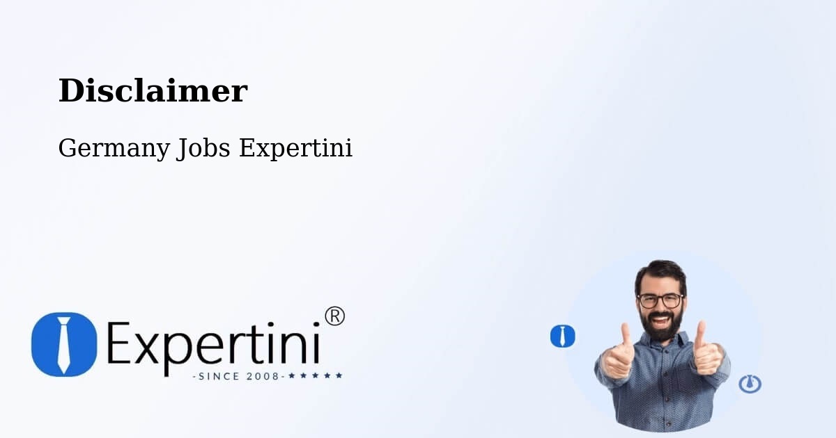 Disclaimer – Stauchitz - Germany Jobs Expertini